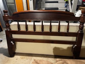 Queen bed head and footboard