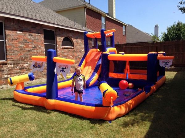 blast zone pirate's bay inflatable