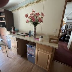 Counter top with cabinets