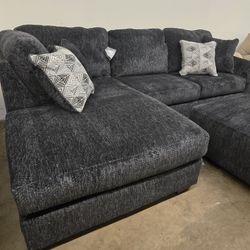 Dark Grey Biddeford Sectional New