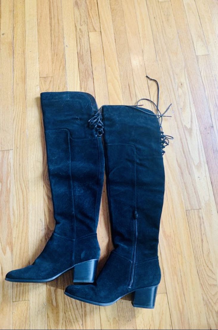 ALDO Black thigh high boots size 10