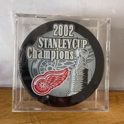 2002 Stanley Cup Champions Puck 