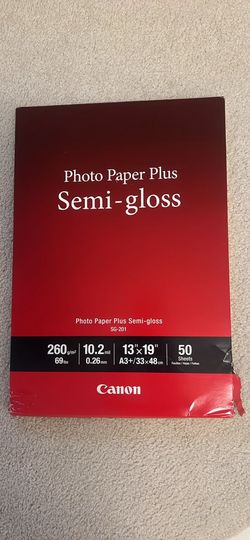 Canon Photo Paper Plus Semi-gloss SG-201, 13x19, 50 Sheets