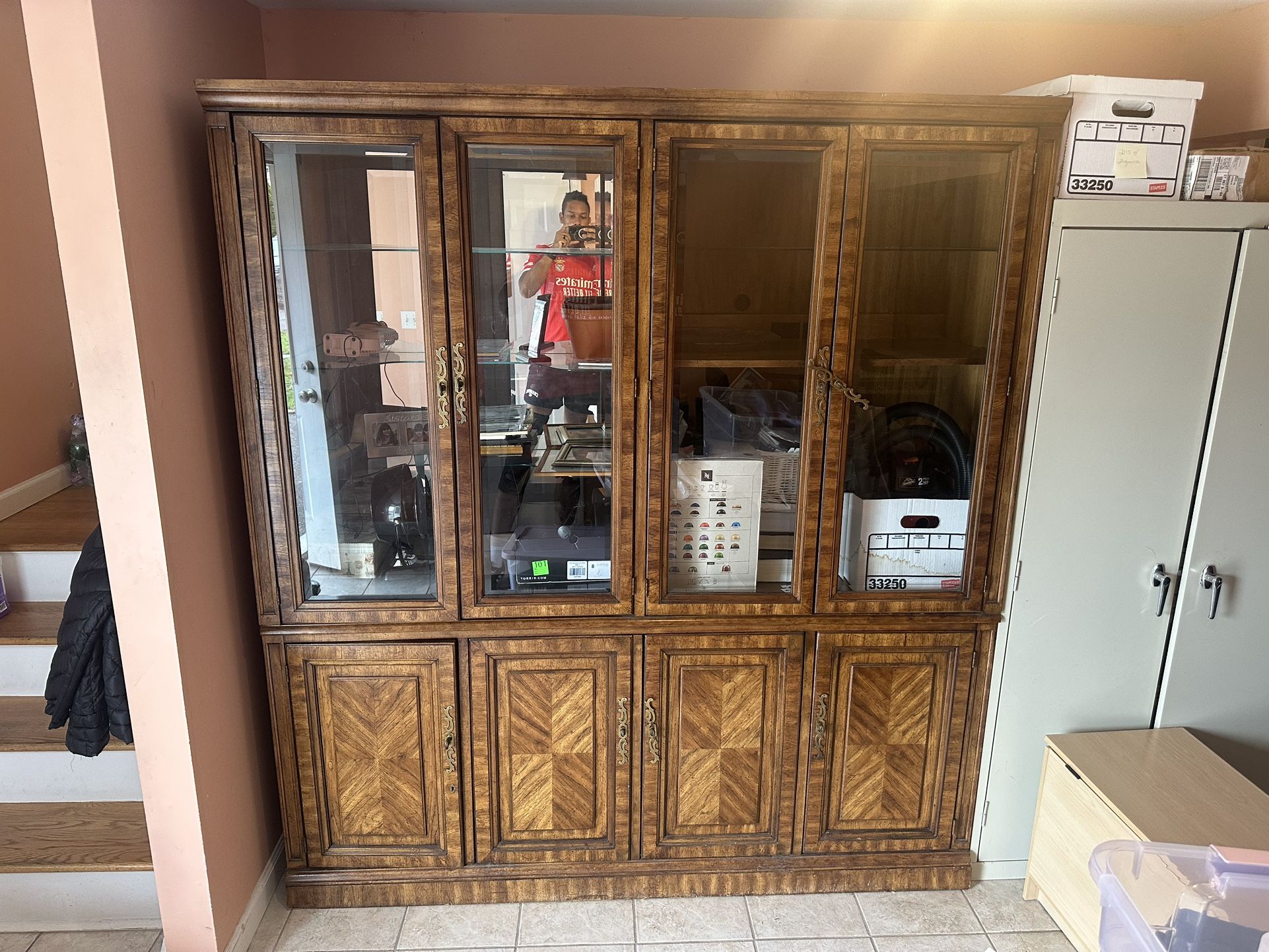 Real Wood China Cabinet