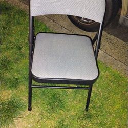 Single Metal Folding Chair Fabric Seat And Back Pickup Only Cash 