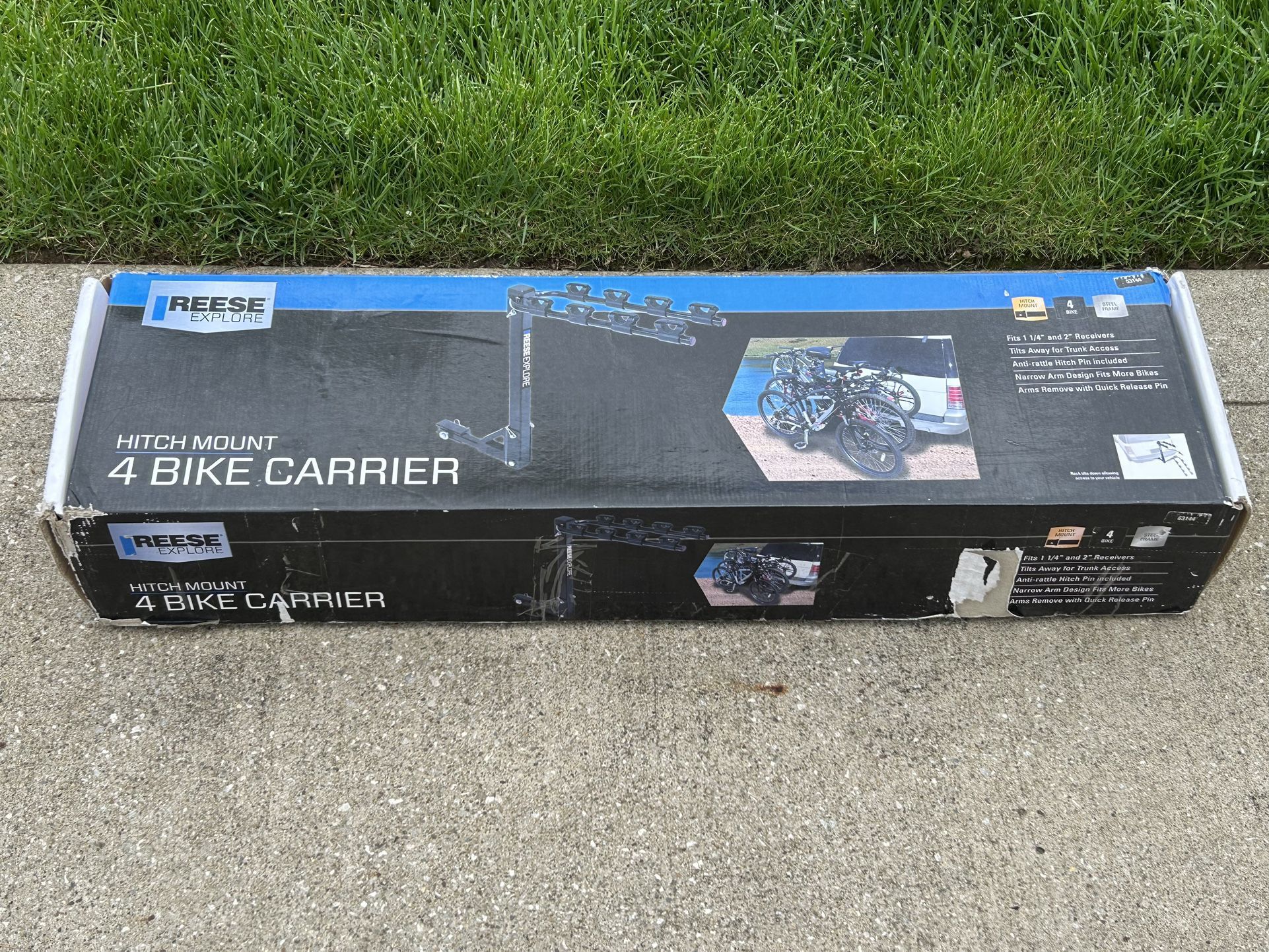 Reese 4 Bike Carrier - NEW - 1.25" Hitch Mount (bicycle, rack)
