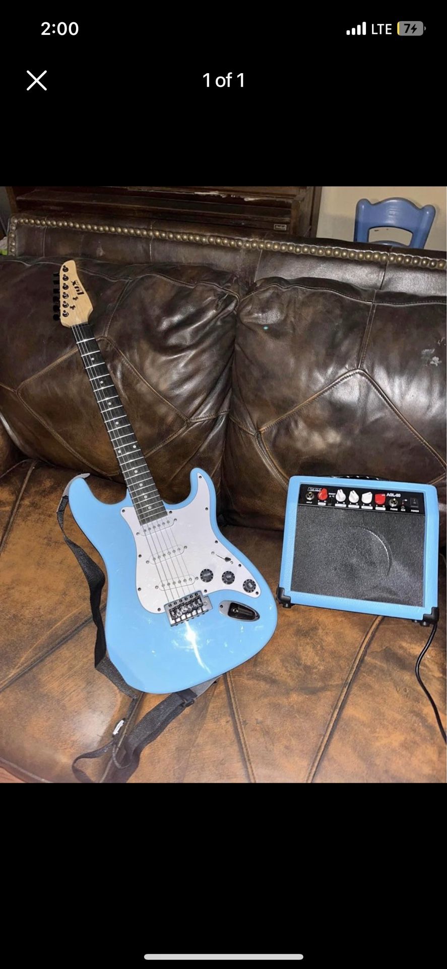 Electric Guitar And Amp Set