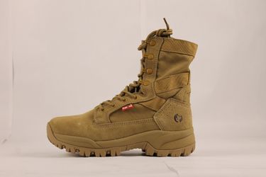 Botas Tácticas de Trabajo 8" Color Coyote con ZÃper – Talla 6 – Nuevas