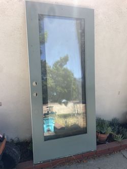 French door double pane glass 3’x6’8” (36”x79”)