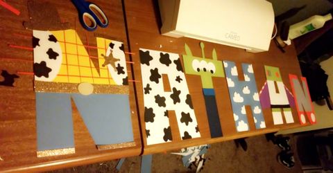 Toy Story Name in Giant Letters