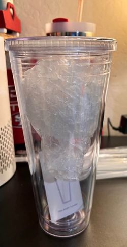 Useable clear plastic tumbler