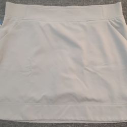 32 Degrees Cool Women's Soft 4-Way Stretch Comfort Skort, Light Gray, Size L