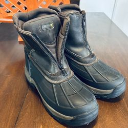 Coleman “Avalanche” Men’s Leather Work/Hiking Boots Size 8.5 Slip On / Zipper front