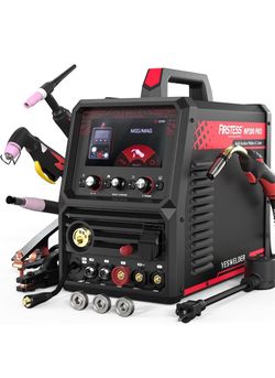 Yeswelder120V/240V MP200-PRO MIG/Flux Core/HF TIG/Lift TIG/CUT/STICK/Spot/Clean/Spool Gun and 3 Pulsed Modes, 40 Memory Slots, 7" LCD Display   3 sust