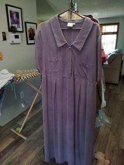 Dress Maxi V-Neck Periwinkle