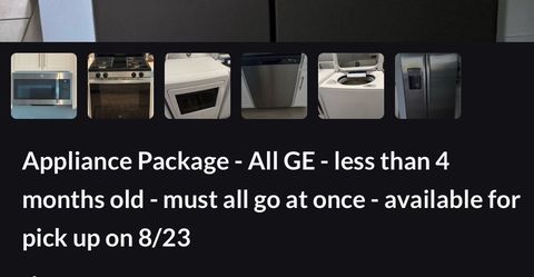 GE Appliance Package – 6 Pieces
