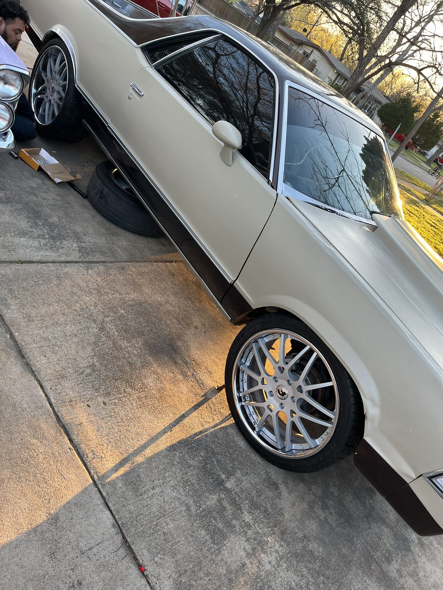 22in Staggered Forgiatos Rims Chrome 5x4.75 With Adpters for Sale in ...