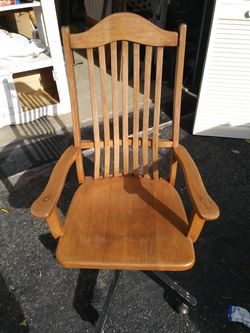 Oak office chair