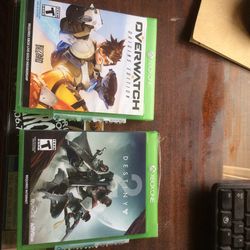 Two Xbox One Games: Destiny 2, and Overwatch
