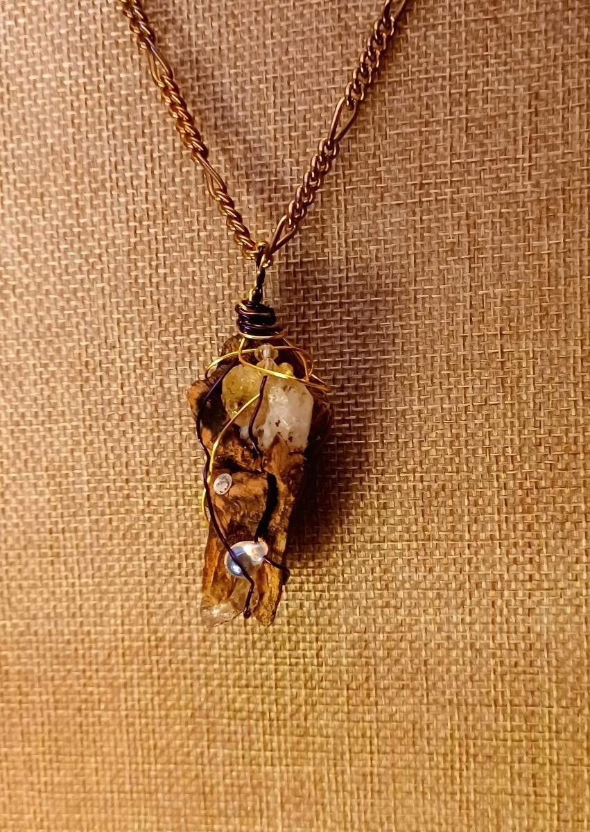 UNIQUE NEW JEWELRY BIRTHSTONE CITRINE RAW NECKLACES!
