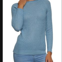 Pretty Powder Blue Long Sleeves Sweater 