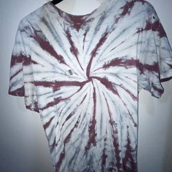 Distressed Purple Tie Dye Shirt 
