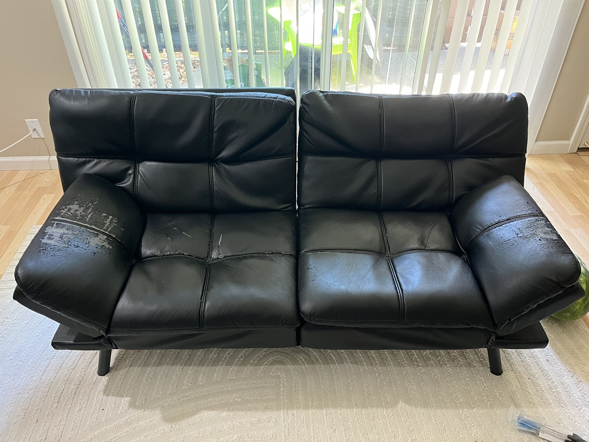 Black Futon sofa Bed - Functional And Comfortable (pickup Only)