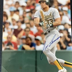 Autographed Jose Canseco Photo