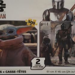 The Mandalorian Puzzle Set 1000 Pieces Combined