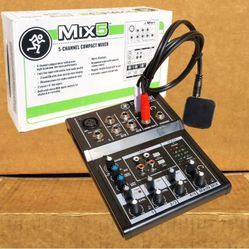 Mackie 5 Channel Compact Mixer Bluetooth Mp3 Adapter XLR 1/4" RCA Inputs Mix5 Package 🚨 Payment Options Available 🚨 No Credit Needed 🚨 