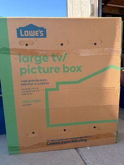 Large Cardboard Television Moving Box
