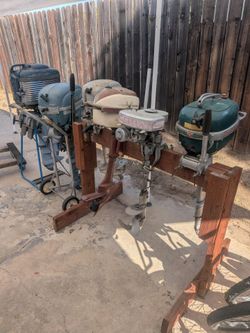 Vintage outboard boat motor lot!