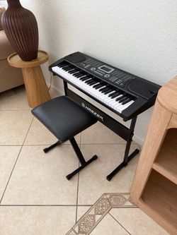 Hamzer Electronic Keyboard with Stand and Bench