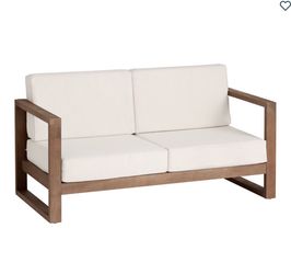 Light Brown Outdoor Loveseat from World Market