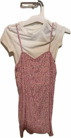 Floral Slip Dress and White Tee Set