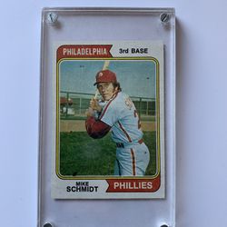Mike Schmidt 1974 Topps baseball card