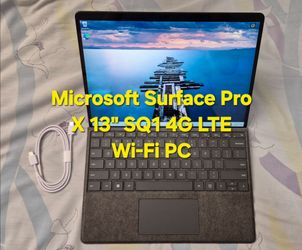 Microsoft Surface Pro X 13" 4G LTE PC Laptop Tablet Windows SQ1 8GB RAM 128GB SSD Wi-Fi Touchscreen