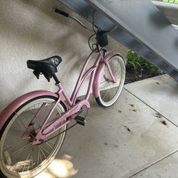 Women’s Pink Beach Cruiser Bike