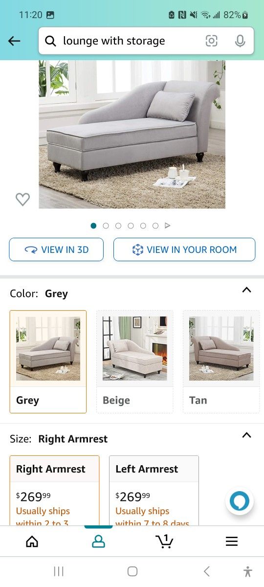 Like Lounge and storage ottoman