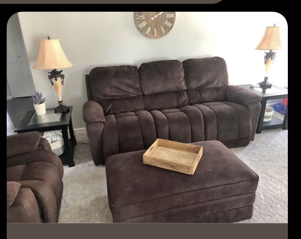 La-Z-Boy Couch, Ottoman And Recliner Set