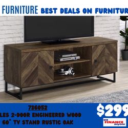 Rustic Wood Tv Stand Brand New 