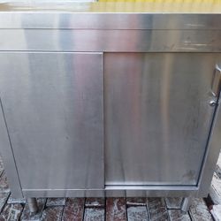 Regency Stainless Steel Enclosed Table 