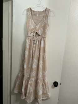 American Eagle XS Floral Smocked Maxi Dress like new
