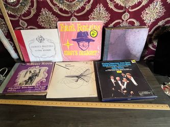 21 Old Vinyl Records & 2 Cassette Tapes