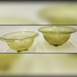 Vintage Federal Glass Mixing Bowls 