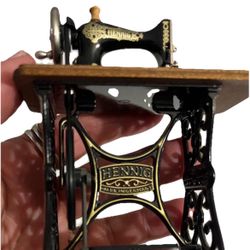 Vintage Bodo Hennig Sewing Machine Dollhouse Miniature Made in Germany 4”