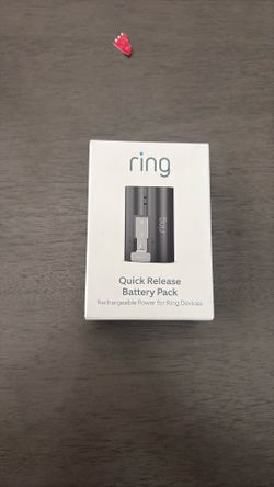 Quick Release Battery Pack — Compatible with all battery-powered Ring Cameras and Ring Doorbells