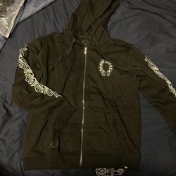 Chrome Hearts Black Zip Hoodie XL