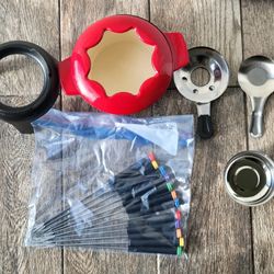 Cast Iron Fondue Set