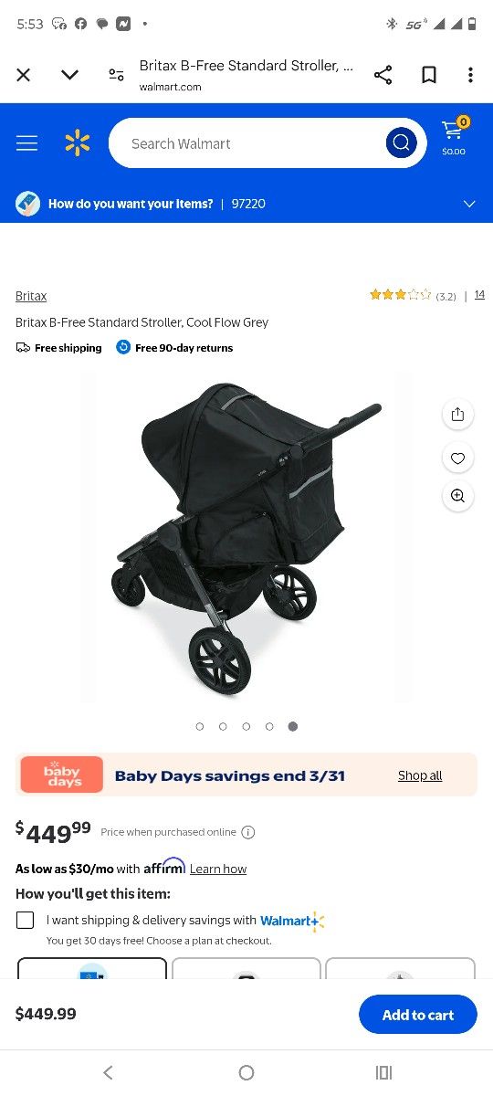 Britax Baby Free Stroller